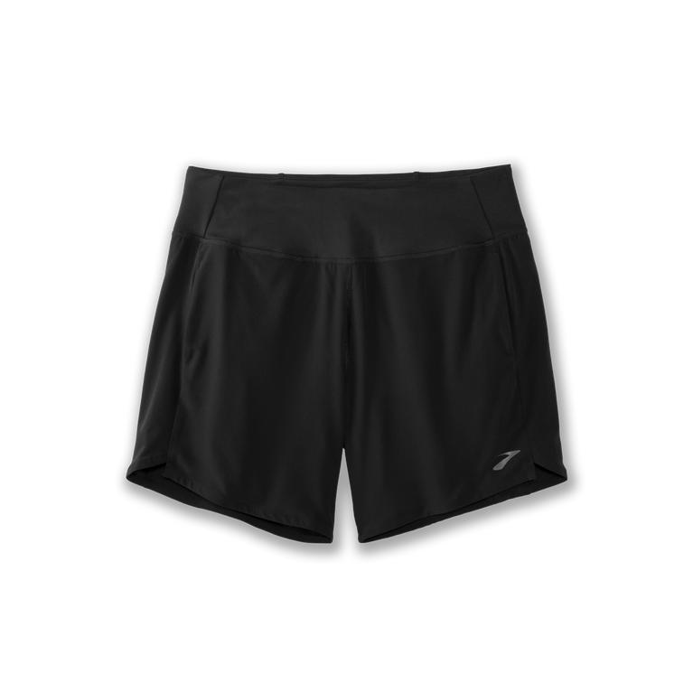 Brooks Chaser 7" Womens Running Shorts - Black - Indonesia (YVWE-54937)